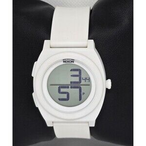 Unisex Nixon Time Teller Digital White Poly Resin Strap Watch 13
